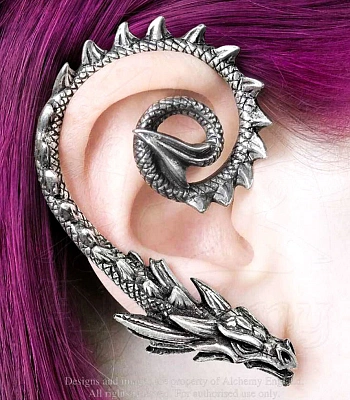 серьга кафф alchemy gothic (алхимия готик) e412 ostrogoth dragon