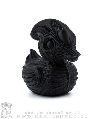 статуэтка уточка чужой (3d печать, черная)