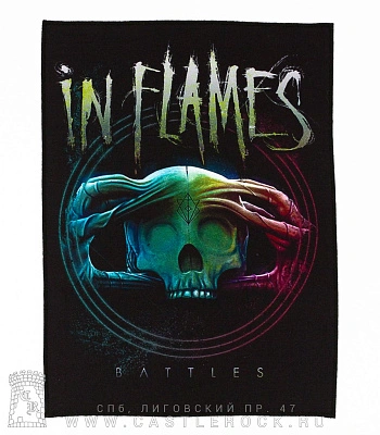 нашивка на спину in flames "battles"