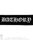 нашивка bathory (лого белое, вышивка)