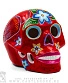 статуэтка череп расписной santa muerte (красный)