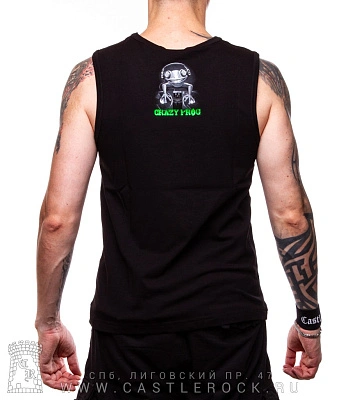 майка лягушка диджей "crazy frog" (светится)