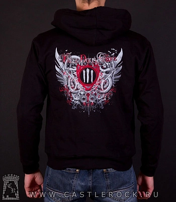 балахон на молнии three days grace (лого)