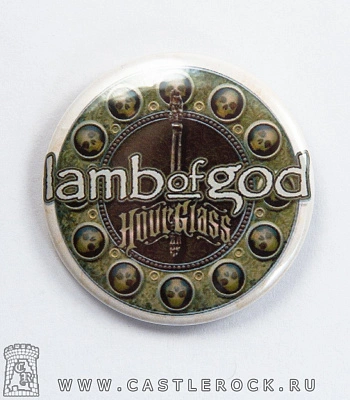 значок lamb of god "hourglass: the anthology"