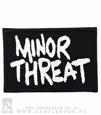 нашивка термо minor threat (лого, вышивка)