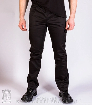 брюки scum черные