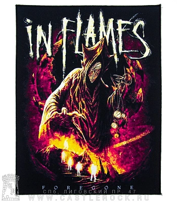 нашивка на спину in flames "foregone"