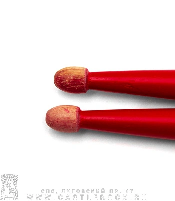 барабанные палочки hun premium 5a (красные) деревянные наконечники