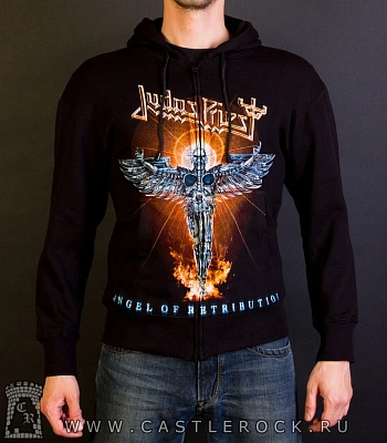 балахон на молнии judas priest "angel of retribution"