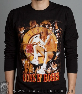 футболка guns'n'roses (солист с микрофоном) д/р