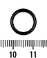 Сегментное Кольцо Сталь Черное 1,6 х 10