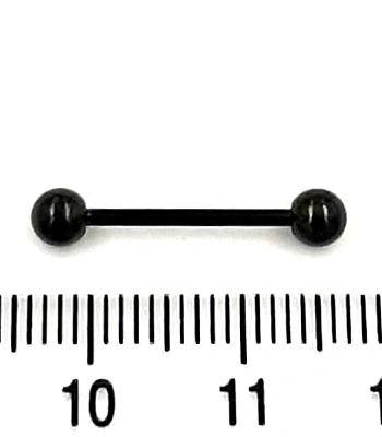 Микроштанга Сталь Черная с Шариками 1,2 х 14 х 4/4