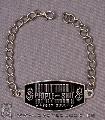 браслет на цепочке slipknot "people=shit"