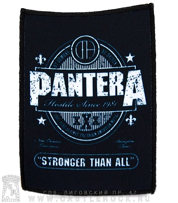 нашивка pantera "stronger than all"