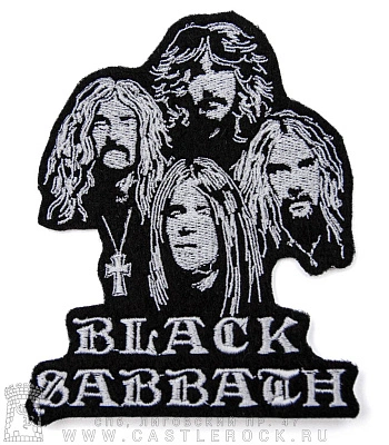 нашивка black sabbath (группа ч/б, вышивка)