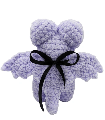 игрушка интерьерная летучая мышь звездная (сиреневая)