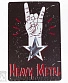 табличка heavy metal