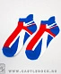 носки короткие флаг великобритании (голубые)