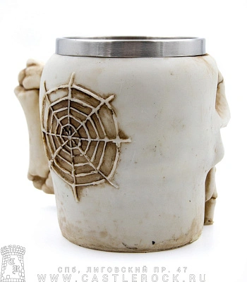 кружка череп "ничего не скажу"