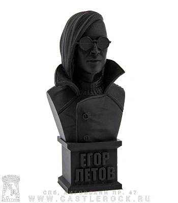 статуэтка гражданская оборона егор летов (3d печать, черная)