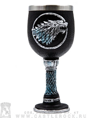 кубок game of thrones герб старков (игра престолов, волк)