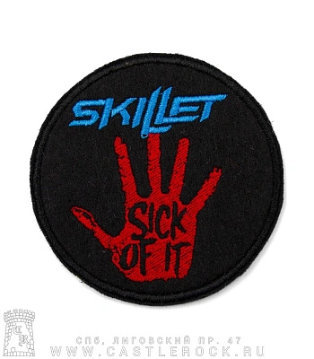 нашивка skillet "sick of it" (вышивка)