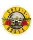 наклейка виниловая guns'n'roses (лого, круглая)