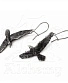 серьги alchemy gothic (алхимия готик) e333 black raven
