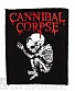 нашивка cannibal corpse "butchered at birth" (скелетик)