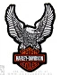 нашивка на спину harley-davidson (орел, вышивка)