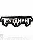 нашивка testament (лого белое, вышивка)