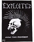 нашивка на спину exploited "beat the bastards" (ч/б)