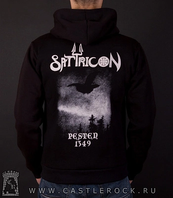 балахон на молнии satyricon "pesten 1349"
