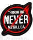 нашивка metallica "through the never" (вышивка)