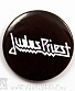 значок judas priest (лого, ч/б)