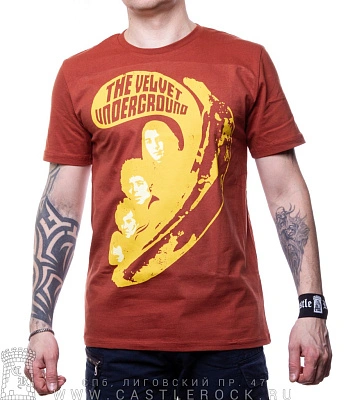 футболка velvet underground (коричневая)