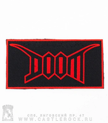 нашивка doom (лого красное)