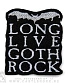 нашивка "long live goth rock" (вышивка)