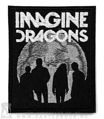 нашивка imagine dragons (луна, вышивка)