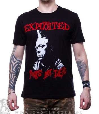 футболка exploited "punks not dead"
