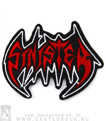 нашивка sinister (лого, вышивка)