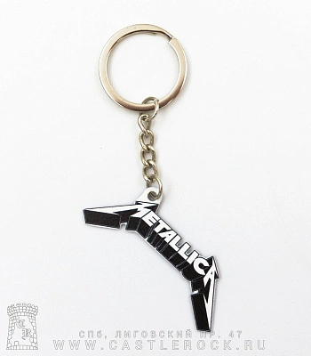 брелок металлический metallica (лого)