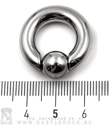 Кольцо BCR Хард Сталь 6 х 14 х 10 (с пружинным шариком)
