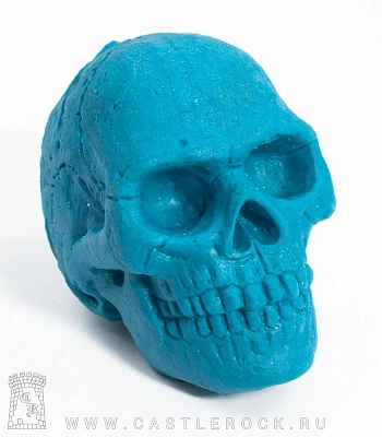 стирательная резинка череп (синяя)