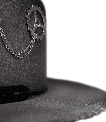 шляпа фетровая jack grey stone (серая)