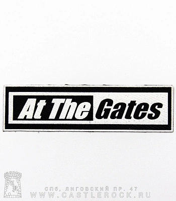 нашивка at the gates (лого белое)
