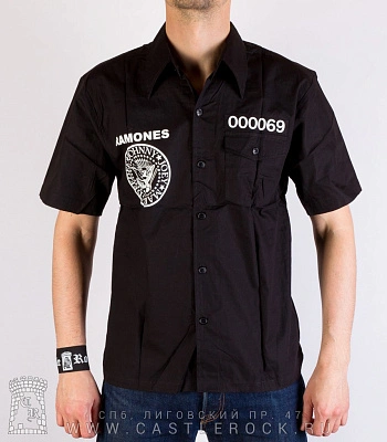 рубашка с коротким рукавом ramones (с цифрами)