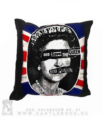 подушка декоративная sex pistols "god save the queen"