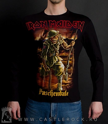 футболка iron maiden "passchendaele" д/р