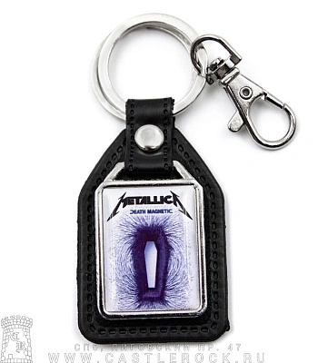 брелок прямоугольный на подкладке metallica "death magnetic"